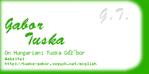 gabor tuska business card